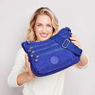 Nylon-Umhängetasche "Inga" mit RFID-Schutz marine