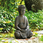 Dekofigur Buddha sitzend 14x10,5x25cm