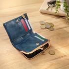 Geldbörse in Leder-Look mit RFID-Schutz blau