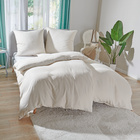 Tencel-Bettwäsche beige mit Kühleffekt 3-tlg.: Bettbezug, Kissenbezug + Bettlaken Eldo