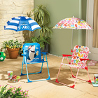 Kinderklappstuhl + Sonnenschirm "Blauer Hai"