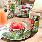 Trinkbecher "Karibik" 2er-Set Basilico