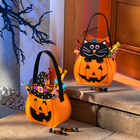 Filz-Tasche für Halloween "Kürbis mit Zauberhut" Eldo