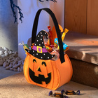 Filz-Tasche für Halloween "Kürbis mit Zauberhut" Eldo