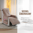 Sesselüberwurf beige Eldo