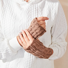 Feinstrick-Handschuh + Armstulpen 2er-Set camel
