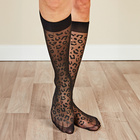 Nylon-Kniestrümpfe 4er-Set