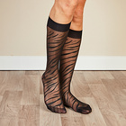 Nylon-Kniestrümpfe 4er-Set