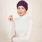 Strickmütze "Mariella" aubergine