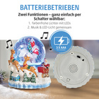 LED-Schneekugel mit Musik