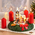 LED-Weihnachtskirche Adventskranz