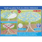 Spanntischdecke Zitrone XL Ø 85–105 cm