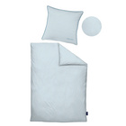 Daniel Hechter Satin Bettwäsche taubenblau, 1x 135x200 cm + 1x 80x80 cm
