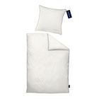 Daniel Hechter Satin Bettwäsche kitt, 1x 155x220 cm + 1x 80x80 cm