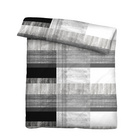 Castell Mikrofaser Bettwäsche karo silber/grau, 1x 155x220 cm + 1x 80x80 cm