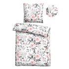 Castell Nicki Bettwäsche Rosen rose, 1x 155x220 cm + 1x 80x80 cm