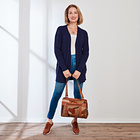 Cardigan Zopfmuster navy Amélie di Santi