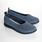 Soft-Slipper "Vicky" blau-schwarz
