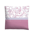 Castell Feinbiber Bettwäsche Paisley brombeer, 1x 155x220 cm + 1x 80x80 cm