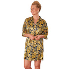 Satin-Kimono goldfarben