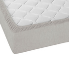 biberna Spannbetttuch Melange uni sturmgrau, 1x 90x190 cm - 100x200 cm