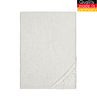 biberna Spannbetttuch Melange uni grau, 1x 140x200 cm - 160x200 cm
