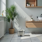 Badezimmer-Mülleimer Edelstahl 2x3 L Clarsen