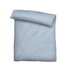 biberna Tencel-Flanell Bettwäsche uni taubenblau, 155x220 cm + 80x80 cm
