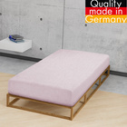 biberna Spannbetttuch Melange rose, 90x190 cm - 100x200 cm