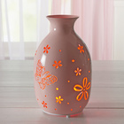 LED-Metallvase "Schmetterling"