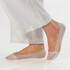 Spitzensöckchen schwarz + weiß + beige 3 Paar