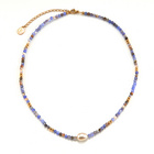 Achat-Kette mit Barockperle