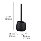 WENKO Bad-Accessoire-Set "Badi" Schwarz 3-tlg.