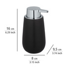 WENKO Bad-Accessoire-Set "Badi" Schwarz 3-tlg.