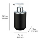 WENKO Bad-Accessoire-Set "Brasil" Schwarz 4-tlg.