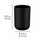 WENKO Bad-Accessoire-Set "Brasil" Schwarz 4-tlg.