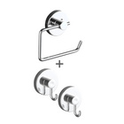 Vacuum-Loc® Toilettenpapierhalter „Milazzo“ mit 2 Haken, 3-tlg. WENKO