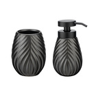 Bad-Accessoire Set „Idro“, 2-tlg., anthrazit WENKO