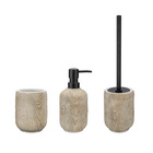 Bad-Accessoire Set „Florio“, 3-tlg. aus Keramik in Holz-Optik WENKO