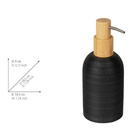 Bad-Accessoire Set „Altavalle“, 2-tlg., schwarz/Bambus WENKO