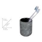 Bad-Accessoire Set „Sacile“, 2-tlg., grau/schwarz WENKO