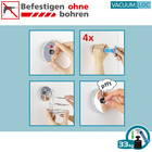 Vacuum-Loc® Haken, 4er Set, verchromt WENKO