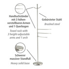 Handtuch- & Kleiderständer „Adiamo“, 3 Arme, höhenverstellbar WENKO