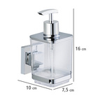 Vacuum-Loc® Seifenspender „Quadro“, Edelstahl WENKO