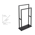 Handtuch- & Kleiderständer „Rivaltana“, schwarz matt WENKO