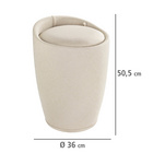 Badhocker & Wäschesammler Candy Leinenoptik beige WENKO