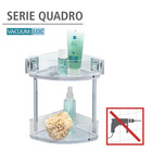 Eckregal Quadro 2 Etagen Vacuum-Loc Edelstahl WENKO