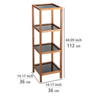 Bad- & Wohnregal Fondi 4 Etagen aus Akazienholz WENKO