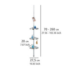 Teleskop-Duschecke Premium mit Spiegel satiniert WENKO
