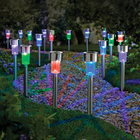 Solarleuchten Gartenstecker mit Farbwechsel 12er-Set